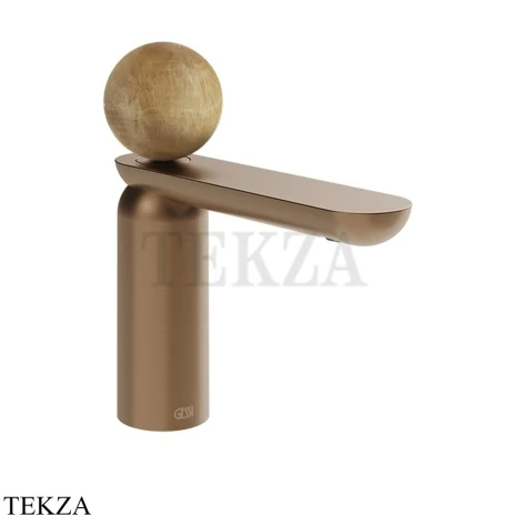 Gessi Perle Смеситель для раковины, без донного клапана 74302-708, медь Brushed