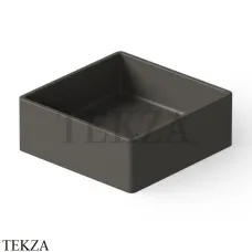 Dea Design Washbasins Раковина настольная квадратная Solid Surface DD9008 400 5, Graphite №5
