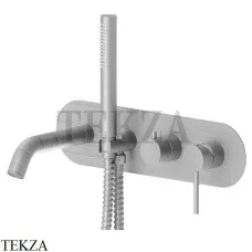 Newform XT Смеситель для ванны с гарнитуром, внешняя часть 4272E.59.066, PVD Br. Stainless Steel