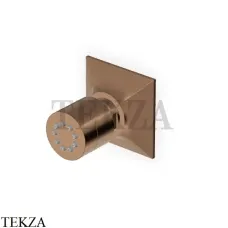 Zucchetti Bellagio Боковая форсунка неподвижная Z92897.P21, brushed chocolate PVD