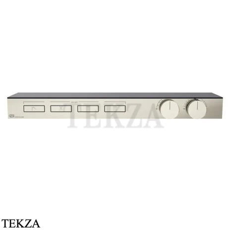 Gessi HI-FI Термостатический смеситель с полочкой, на 4 потока, внешняя часть 63026-720, никель глянец
