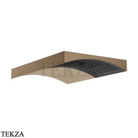 Gessi Haute Culture Shower Верхняя регулируемая лейка с настенным держателем 57506-761, бронза Coffee
