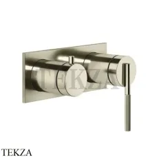 Gessi INGRANAGGIO Смеситель для душа на планке, 2 потока, внешняя часть 63579-720, Nickel PVD Gessi INGRANAGGIO Смеситель для душа на планке, 2 потока, внешняя часть 63579-720, Nickel PVD