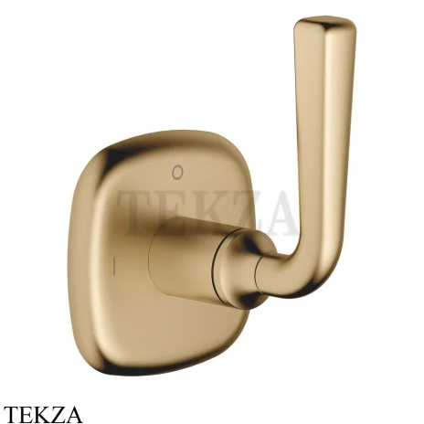 Dornbracht COYA Переключатель на 2 потока, внешняя часть 36200414-39, Dark Brass сатинированный (PVD)