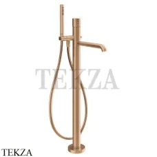 Gessi Habito INTRECCIO Смеситель для ванны напольный, внешняя часть 70128-735, Warm Bronze