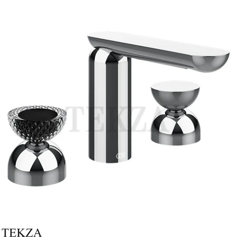 Gessi Perle Смеситель для раковины на 3 отв., без гарнитура 74796-031, хром глянец