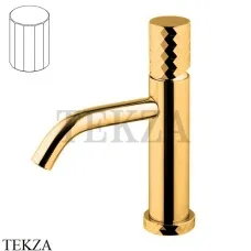 FIMA Carlo Frattini Spillo TECH V Смеситель для раковины, с донным клапаном F3031TXSVOR, золото глянец