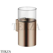 Dornbracht Стакан настенный с держателем, хрусталь прозрачный 83400979-42, Brushed Bronze Dornbracht Стакан настенный с держателем, хрусталь прозрачный 83400979-42, Brushed Bronze