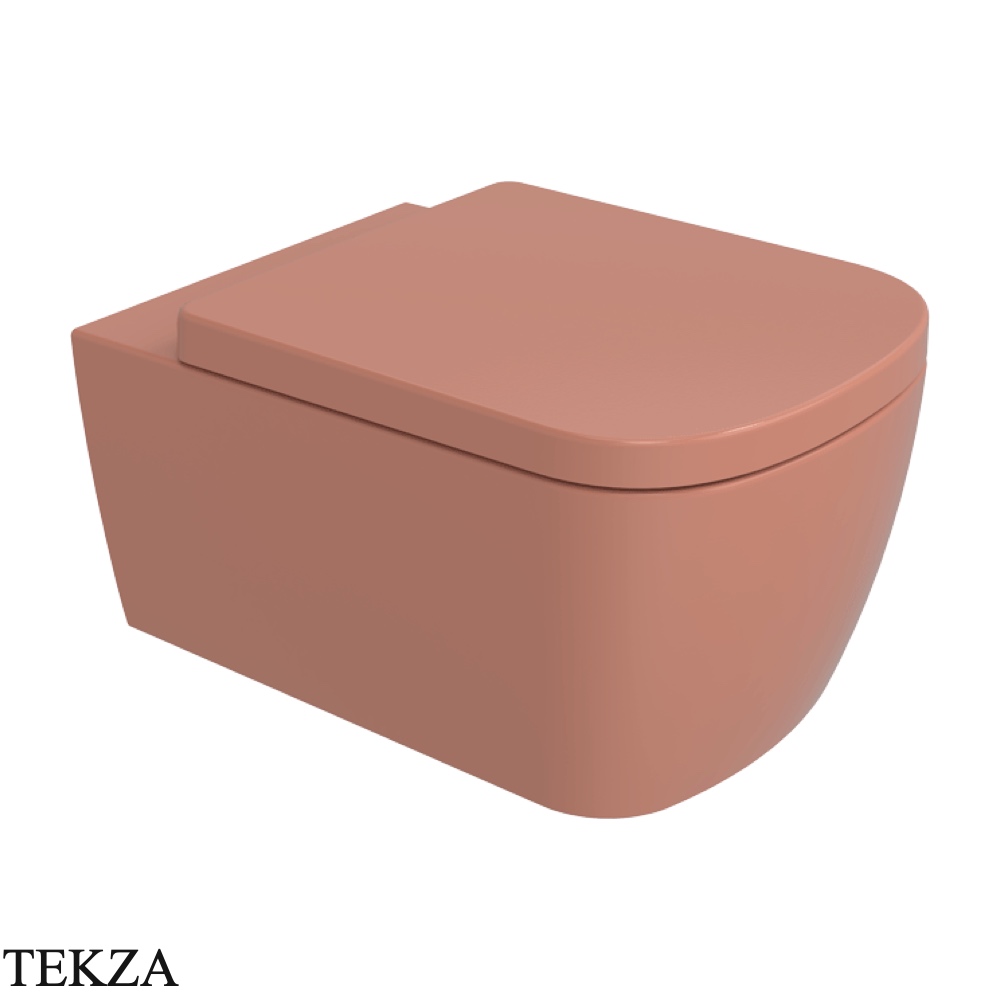 Flaminia Play унитаз подвесной GoClean чаша без ободка PY118GTC, терракотовый Terracotta глянец
