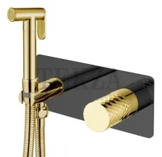 Boheme Stick Гигиенический душ со смесителем Stick 127-BG Black DIAMOND Gold