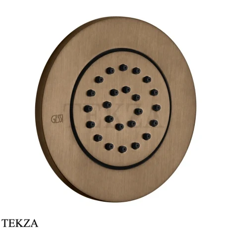 Gessi INCISO SHOWER Боковая форсунка поворотная, внешняя часть 32982-791, Deep Bronze Br. PVD