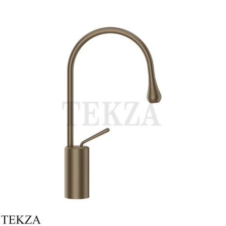 Gessi Goccia Смеситель для раковины высокий, без сливного гарнитура 33604-761, Coffee Bronze Br. PVD