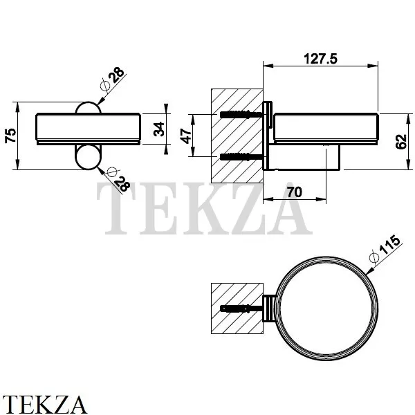 Gessi 316 ACCESSORIES Мыльница настенная, композит белый 54701-239, Steel Brushed