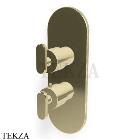 FIMA Carlo Frattini Park Line Термостат для душа на 2-3 потока, внешняя часть F1309X7HL, Champagne