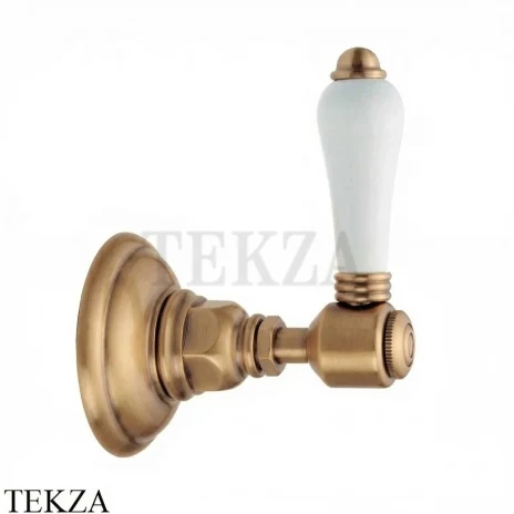 Nicolazzi Monocomando Запорный вентиль P.M.Blanc, внешняя часть 4912BZ78, бронза classic