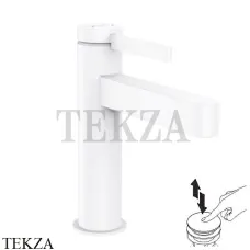 Hansgrohe FINORIS Смеситель для раковины 110, с донным клапаном Push-Open 76023700, белый матовый