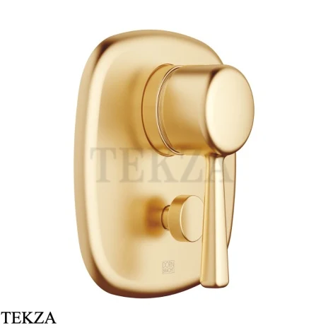 Dornbracht COYA Смеситель для душа с переключателем, внешняя часть 36120404-28, Латунь сатин (золото 23кт)