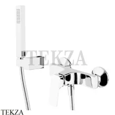 FIMA Carlo Frattini FIT Смеситель для душа с гарнитуром, F3385BS белый матовый