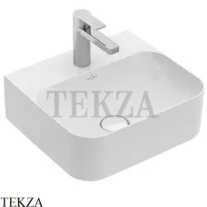 Villeroy & Boch FINION Раковина подвесная, без перелива 436443R1, белый глянец, ceramicplus