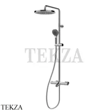 Bossini ELIOS Душевая стойка с термостатом для ванны и изливом L10402.030, хром глянец