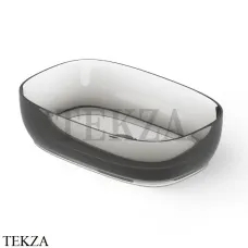 Dea Design Washbasins Раковина настольная Glasstech DD9092 550 R4, Smoky Black R4