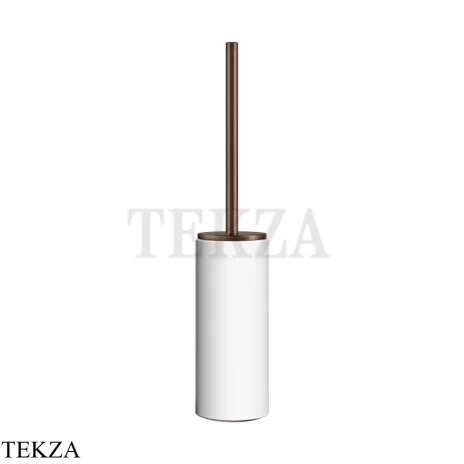 Gessi Ingranaggio-Anello Туалетный ершик напольный, композит белый 63743-708, Copper Brushed PVD
