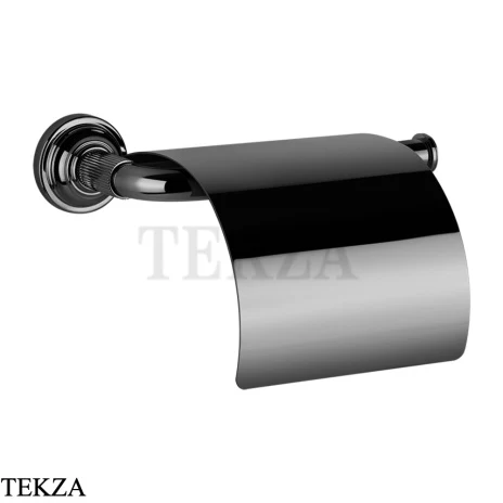 Gessi VENTI20 Держатель туалетной бумаги с крышкой 65449-706, Black Metal PVD