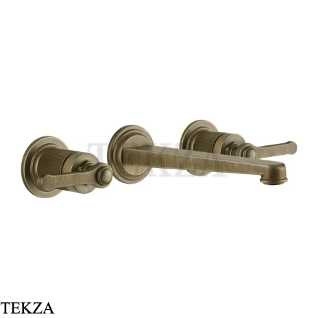 Gessi VENTI20 Смеситель для раковины на 3 отв. средний, внешняя часть 65091-713, Antique Brass