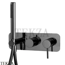FIMA Carlo Frattini Spillo UP Смеситель для душа с душевым гарнитуром, F3049NX2CS, Brushed black chrome