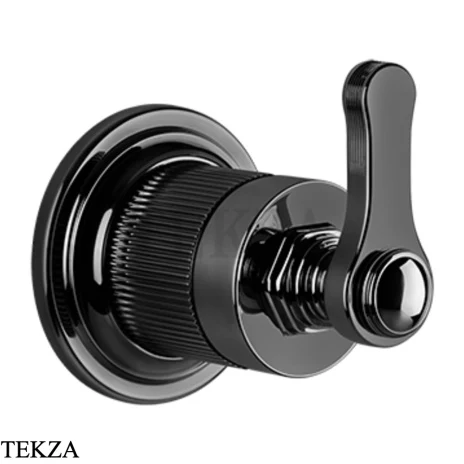 Gessi VENTI20 Вентиль запорный, 1 поток, внешняя часть 65247-706, Black Metal PVD