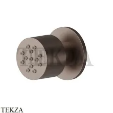 Newform Боковая регулируемая круглая форсунка 553.M0.075, Copper Glossy
