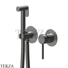 Newform Гигиенический душ с держателем, смеситель, внешняя часть 885.M0.077, Carbon satin