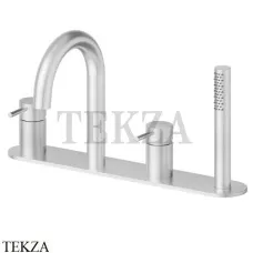 Newform X-Steel 316 Смеситель на борт ванны с гарнитуром 69689XC.50.050, INOX Stainless steel