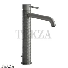 Gessi 316 MECCANICA Смеситель для раковины, с донным клапаном 54203-239, Steel Brushed