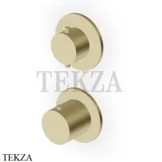 Zucchetti Helm Термостат для душа на 1 поток, внешняя часть ZHE801.XP31, brushed british gold PVD