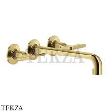 Gessi INCISO Смеситель для раковины излив длинный, внешняя часть 58092-246, Gold PVD