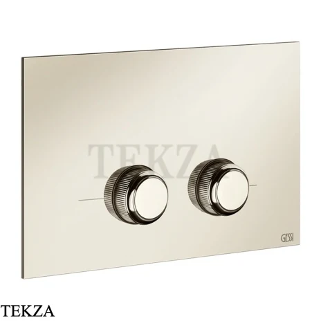 Gessi VENTI20 Клавиша смыва для инсталляции SANIT, Villeroy&Boch 54659-720, Nickel PVD