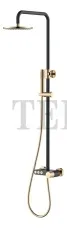 Boheme Stick Стойка-колонна для душа с изливом каскад Stick 128-BG.2 Black TOUCH Gold
