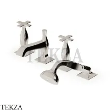 Zucchetti Bellagio Смеситель на борт ванны с гарнитуром ZB1441.C8, nickel глянец