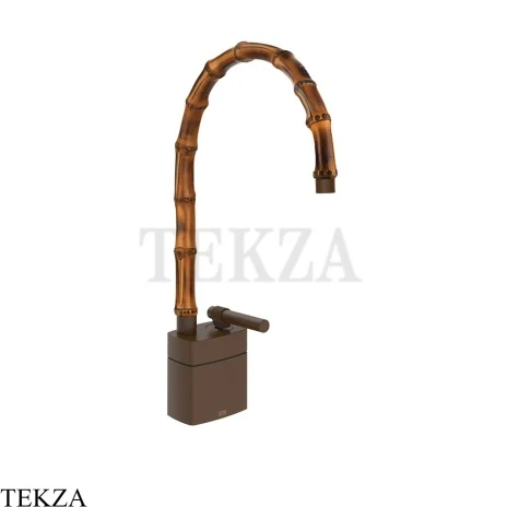 Gessi Jacqueline Смеситель для раковины средний, без донного клапана 77029-845, бронза Dark Brush