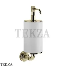Gessi VENTI20 Дозатор для жидкого мыла настенный белый 65413-710, Brass PVD