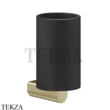 Gessi RILIEVO Стакан настенный, композит черный 59508-727, Brushed Brass Gessi RILIEVO Стакан настенный, композит черный 59508-727, Brushed Brass