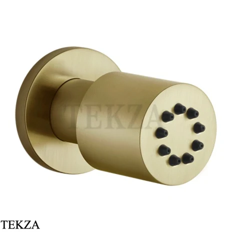 Gessi INCISO SHOWER Боковая форсунка поворотная 13375-727, Brushed Brass PVD