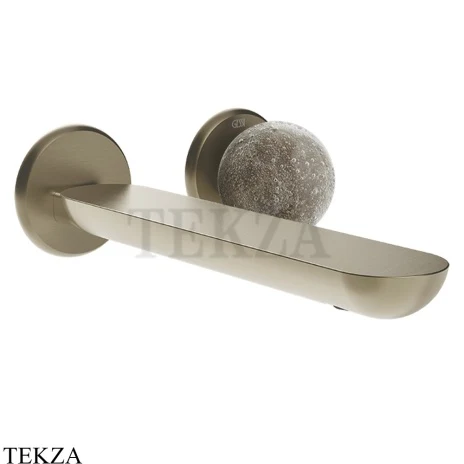 Gessi Perle Смеситель для раковины, внешняя часть 74688-149, нерж. сталь Brush / никель Brushed