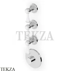 Zucchetti Agora Classic Термостат для душа, 3 выхода, внешняя часть ZAM661, хром глянец