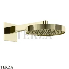 Gessi Inverso RIGATO Верхняя душевая лейка с кронштейном 30 см 63568-710, Brass PVD