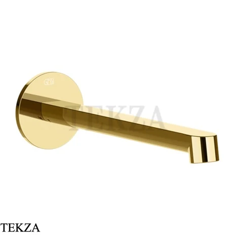 Gessi Ludovica Излив для раковины на стену 76102-246, золото глянец