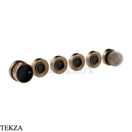 Gessi Perle Термостат для душа на 4 потока, внешняя часть 74636-761, бронза Coffee