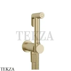 Gessi Гигиенический душ с выводом воды и держателем 14331-727, Brushed Brass