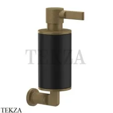 Gessi INCISO accessories Дозатор для жидкого мыла или лосьона, черный 58514-713, Antique Brass